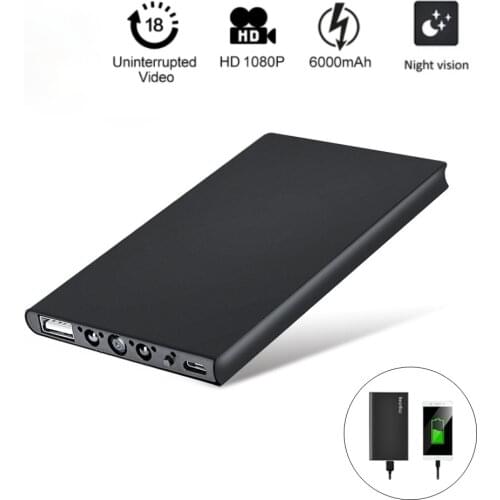 Power Bank Mini Camera 1080P HD Portable Mini Camera Infrared Night Vision Motion Detection Recorder Home Security Camera
