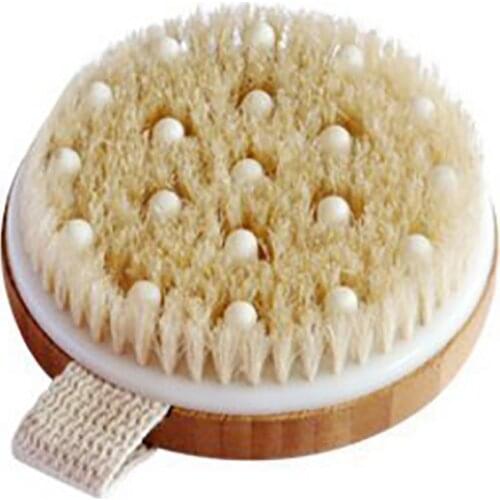 2Pc Body Brush for Wet or Dry Brushing-Gentle Exfoliating for Softer,Glowing Skin-Get Rid of Your Cellulite and Dry Skin