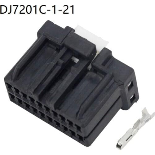 200 sets 20 Pin Black Automotive Plug Cable 175967-2 Connector Wiring Connector with Terminals DJ7201C-1-21