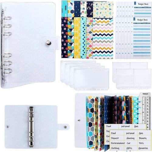 34Pcs Budget Organizer Binder Cash Envelope System,They Are Great for Storage Cash,Coins,Checks,Receipts