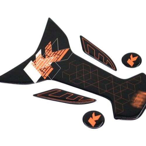 3D Orange Duke Sticker Motorcycle Fuel Tank Pad Protector Stickers Decals For KTM Duke 125 200 390 690 990 1290
