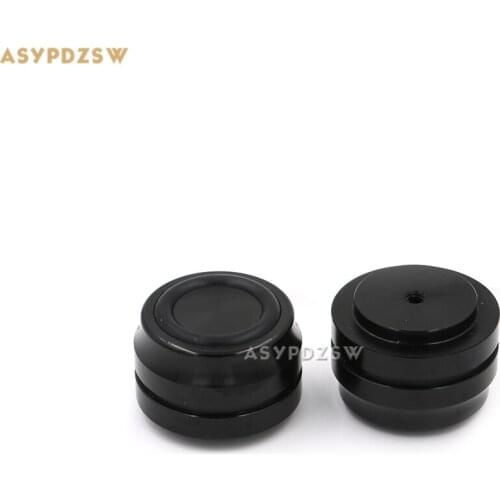 4PCS 33*22 Classic black solid aluminum Audio amplifier Speaker damping pads Computer machine feet