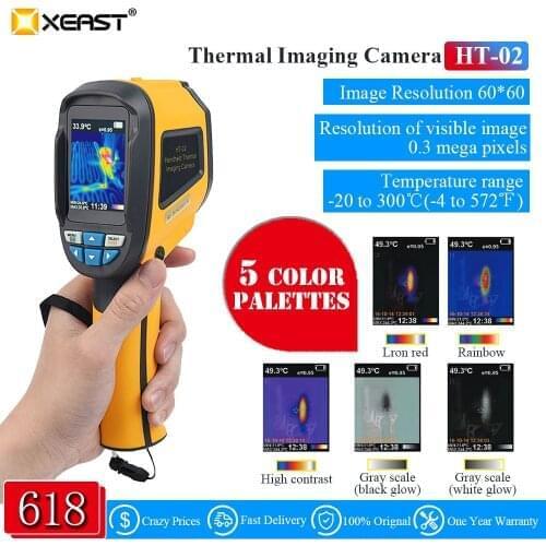 PROMPT Delivery from Moscow Warehouse Handheld Infrared Thermal Imager HT-02 Portable HT02