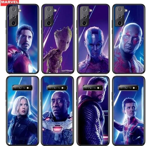 The Avengers Man Silicone Cover For Samsung Galaxy S21 S20 FE Ultra S10 S10E Lite S9 S8 S7 Edge Plus Phone Case