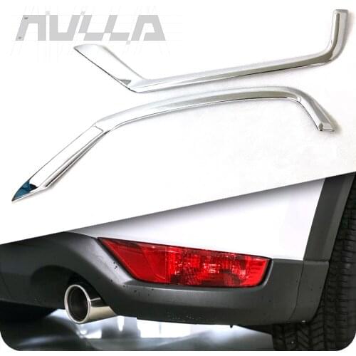 For Mazda CX5 CX-5 2017 2018 Rear Fog Lights Cover Frame Trim ABS Plastic Chromium Decoration car Styling