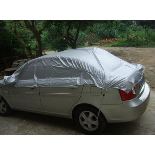 KKMOON 335 * 150cm/270 * 150cm Prevent Heat Cold Sun Rain Snow Half Car Cover PVC Coating Cover