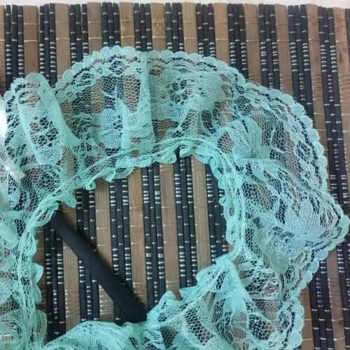 1Yards New Embroidery Fabric Lace Applique 6cm Ribbon Black White Ribbons Lace Trimmings For Sewing Wedding Dress dentelle LA45