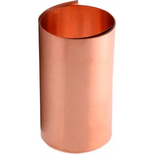 1pc 0.2x100x1000mm Copper Sheet Plate Strong Cu Metal Foil Sheet Roll High Purity