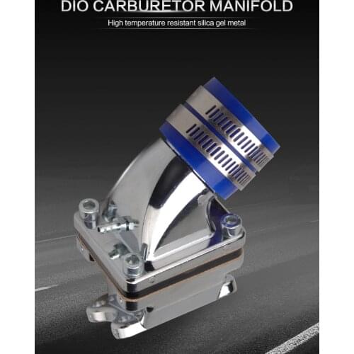 Modified Racing Intake Manifold Inlet Pipe With 35mm Carburetor Interface Adapter For DIO 17/18/27/28 2T Engine