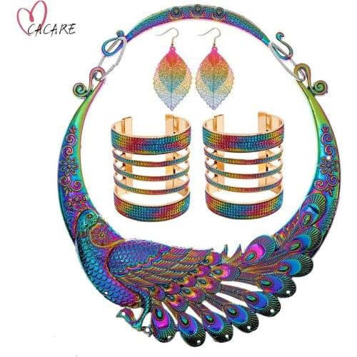 Fashion Necklace and Earring Brancelet Set 3 Pieces Rhinestone Jewelry Sets New Design F1197 CACARE