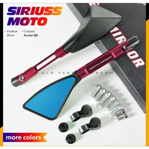 Motorcycle Mirrors Moto Side Rearview Mirror Case for Yamaha R1 R3 R6 R125 FZ6 FZ1 FAZER XV 950 MT07 MT09 MT 03 TMAX VMAX 1200