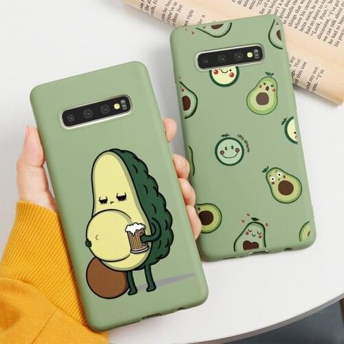 Cartoon Cute Avocado Soft Cover Case For Xiaomi Mi Redmi Note 8T 7 8 9 9T 9S 5 6 Pro A1 A2 A3 8 9 SE Lite Poco X3 Silicone Funda