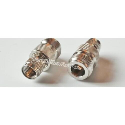 1Pcs RF Adapter Connector Mini UHF MINIUHF MALE To N FEMALE Antenna Cable For Motorola