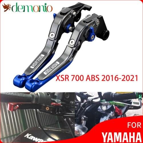 For Yamaha XSR700 ABS 2016 - 2021 2020 Motorcycle CNC Adjustable Folding Extendable brake clutch levers set With logo XSR 700
