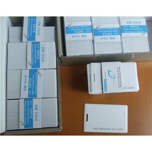 RFID ID/EM card with 125kHz,1.8mm thick card, +min:100pcs