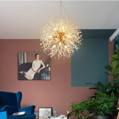 Modern Led Pendant Lights For Living Dining Room Golden Art Nordic Design Industrial Hanging Lamp Fixtures Home Lighting