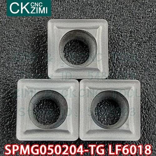 SPMG050204-TG LF6018 SPMG 050204 TG LF6018 Carbide Inserts Indexable U Drill Turning Inserts CNC Lathe Tools for stainless steel
