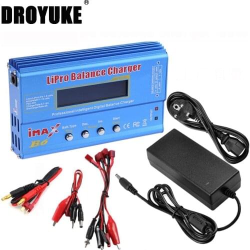 Droyuke IMAX B6 80W Battery Charger Lipo NiMh Li-ion Ni-Cd Digital RC IMAX B6 Lipro Balance Charger Discharger+12V 5A Adapter