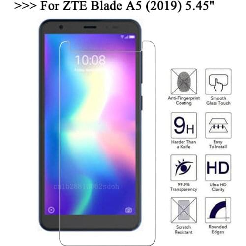 Tempered Glass For ZTE Blade A4 A5 2019 Safety Glass Mobile Phone Film Glass Case For ZTE A4 A 5 A 5 A A 4 Screen Protector