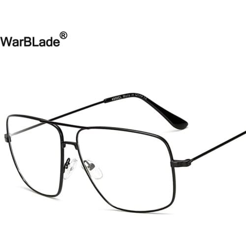 WarBLade 2018 Retro Classic Metal Frame Sun Glasses Myopia Eyeglasses Women Men Square Clear Glasses Female Eyewear Frame
