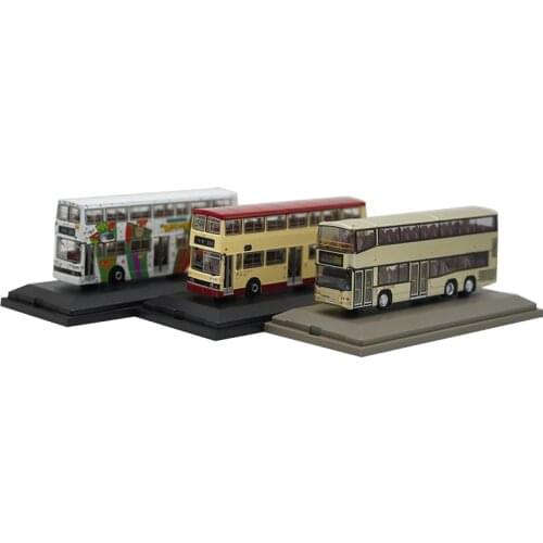 1/76 Alloy Casting Car Model Hong Kong KMB Double Decker Bus Model Neoplan Benz O305 Collection Gift