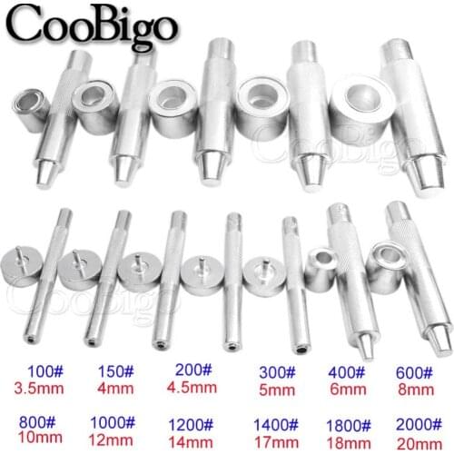 1 Set 3.5-20mm Handmade Metal Eyelets Mold Tool Grommet installation Carbon Steel DIY Tool Leather Craft Accessories
