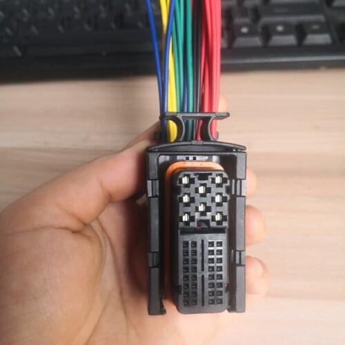 1pcs 40 Pin/Way ECU Connector Plug With 10cm Long Harness Wire Pigtail For Audi A4