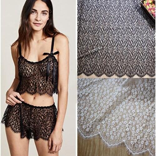 3M/pieces Width 150CM Small Flower Eyelash Lace French Laces Fabrics High Quality Tulle Diy Pajama Clothing Accessories