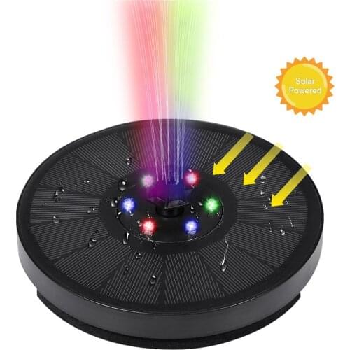 6V/3.5W 6 LED Solar Fountain Outdoor Bird Bath Water Fountain Swimming Pool Pond Waterfall Garden Decoration Solar Panel Kit