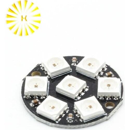 7-Bit 7 Bits LEDs WS2812 5050 RGB LED Ring Lamp Light with Integrated Drivers For Arduino
