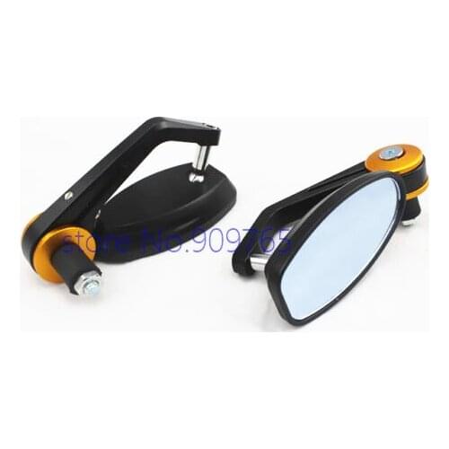 Aluminum Bar End Mirrors Motorcycle Crusier Chopper ATV BOBBER CAFE RACER Street bike Dirt bike dual Sport bike