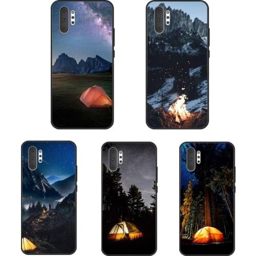 Camping Nature Mountain For Samsung Galaxy S20 FE S8 S9 S10 Plus S10e Note 10 Plus Note 20 S21 Ultra Phone Case