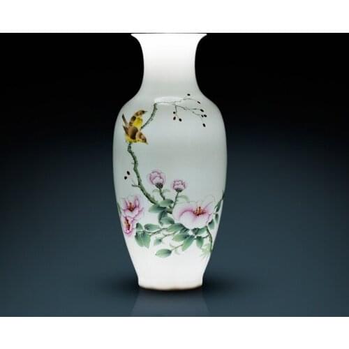 Jingdezhen ceramic vase Masters Hand-painted Vases Flowers Cold And Colosse New Chinese Living Room Decorations porcelain vase