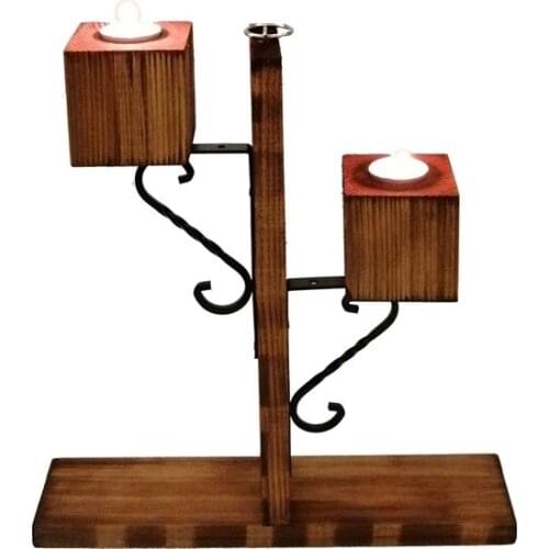 Imagine Hobby Art Morning Sun Wooden candle Holder candle and candlestick свеча и подсвечник vela y candelero