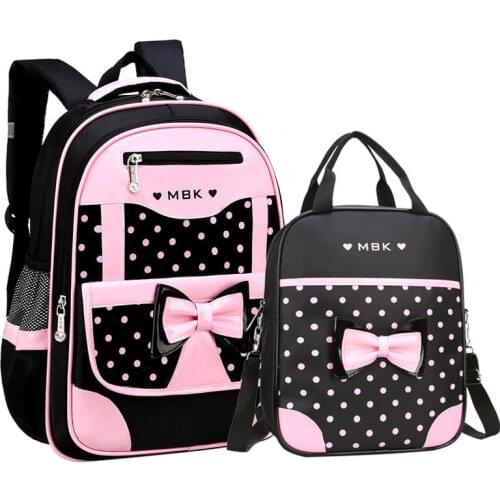 High Quality School Bags For Teenage Girls Cute Dot School Backpacks Kids Children Shoulder Bag Waterproof Orthopaedic Schoolbag