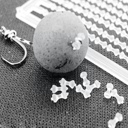 100Pcs/Set Hot Clear Hair Rig Fishing Boilie Stop Ronnie Stoper Fishing Stops Hook Bead Carp Hair Chod Rig Fishing M0P2