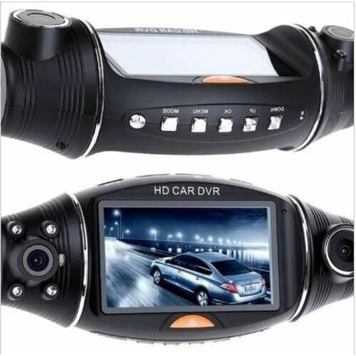 GPS HD Dual Lens 140 Dash Cam Car DVR Video Recorder Camera Front and Rear