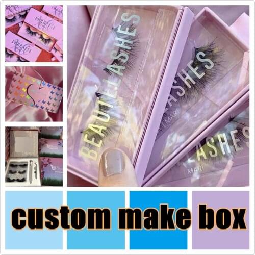 Lash Box Eyelash Packaging custom make box Empty Lashes Box with Tray Rectangle Lash Cases Lash Boxes Packaging golding custom