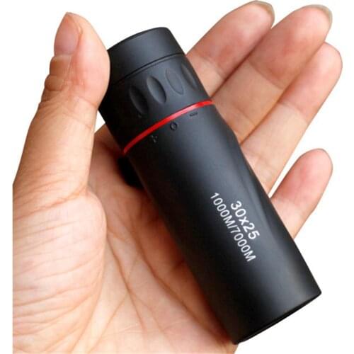 Mini Monocular Telescope 30x25 HD Optical Monocular Night Vision Waterproof Zoom Telescope For Camping Hunting Travel Accessory