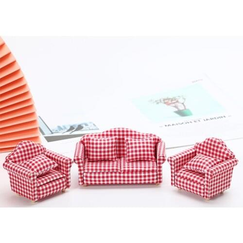 Doll Accessory 1:12 Kawaii Pop It Fidget Toys Miniature Sofa