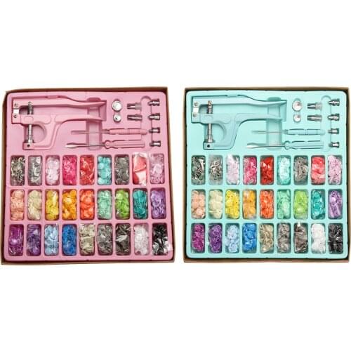Snap Button Kit Studs with Pliers for Sewing Crafting Bibs Total 300 Buttons