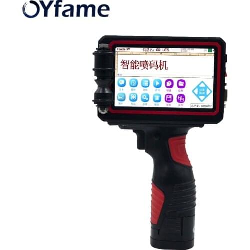 OYfame Portable Printer Handheld Printer Label Mini Printer For Paper Plastic Wood QR Code Printer With Intelligent Touch Screen