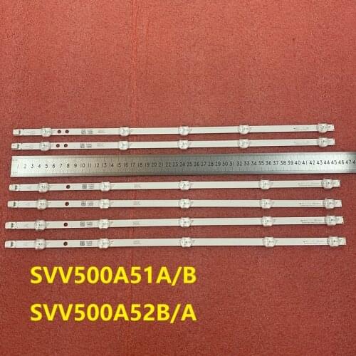 5set=30pcs LED Strip for D50F289M4CW LT-50C750 50HB6T72U P50D300FP VES500UNDA-2D-N11 VES500UNDC N12 JL.D50051330-078AS-C 078HS