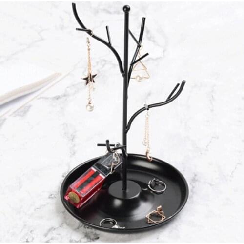 Jewelry Packaging Display Shelf Tree Branch Design Jewelry Present Wrought Metal Iron Earring Organizer Holder for Store