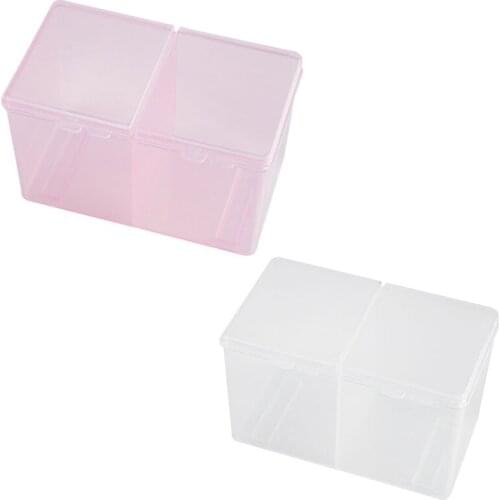 Clear Cotton Swab Organizer Holder Cotton Pad Storage Box Transparent Remover Paper Makeup Desktop Tool Jewelry Case Container