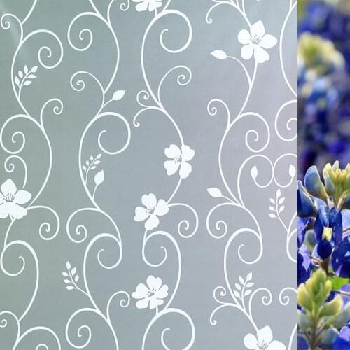 Beibehang Self-adhesive frosted window glass stickers bathroom toilet light opaque window stickers door film window paper