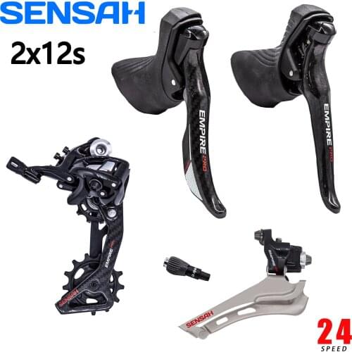 SENSAH empire PRO 2x12s 24s Speed Road bike groupset carbon fiber R/L Shifter + R/F Derailleur Chain for UT R7000 R8000 new