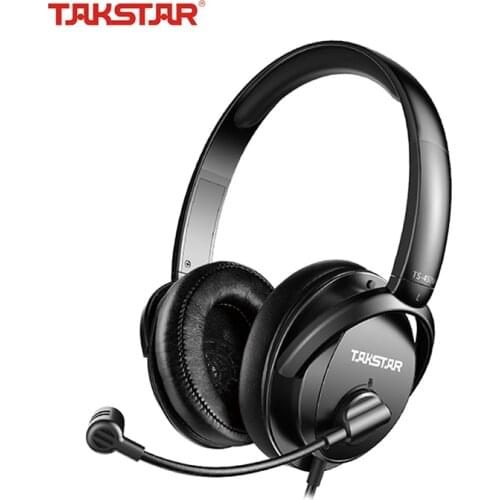 TAKSTAR TS-450M Multimedia Headphones Over-ear Bass Sound Stereo Headphones with Volume Control for Audio Service Entertainment
