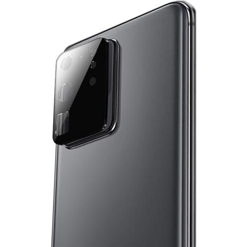 Titanium Alloy Camera Protective Ring Cover Lens Tempered Glass Screen Film Protector for Samsung Galaxy S20/S20 Plus/ S20 Ultra