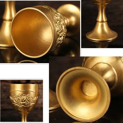 1pc 100ML Retro Creative Small Drink Wine Glass European Bar Wine Glass Wine Cup Hand-made Environmentally Friendly